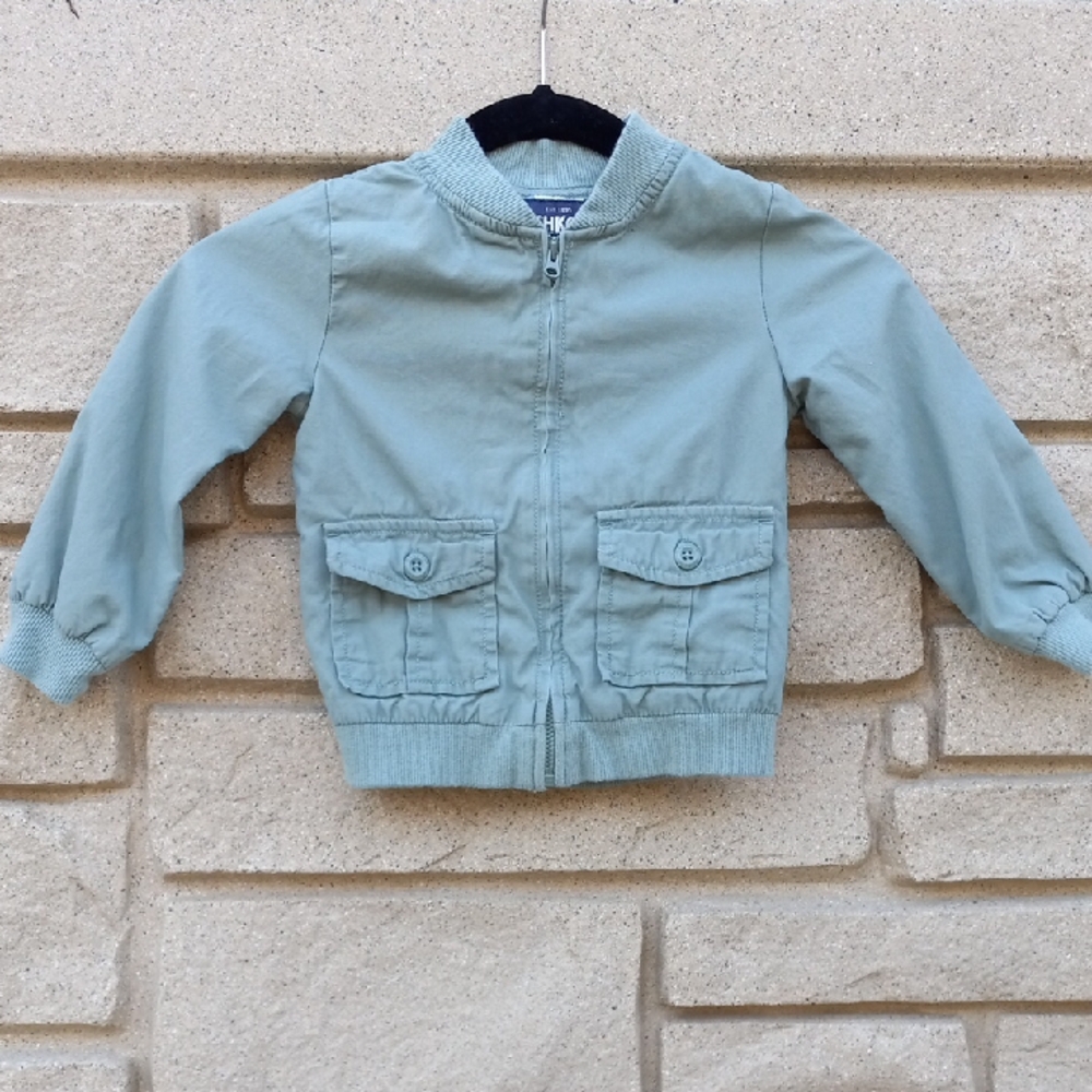 🔥Kids OshKosh B'gosh Sage Green Jacket Boys Size 2T